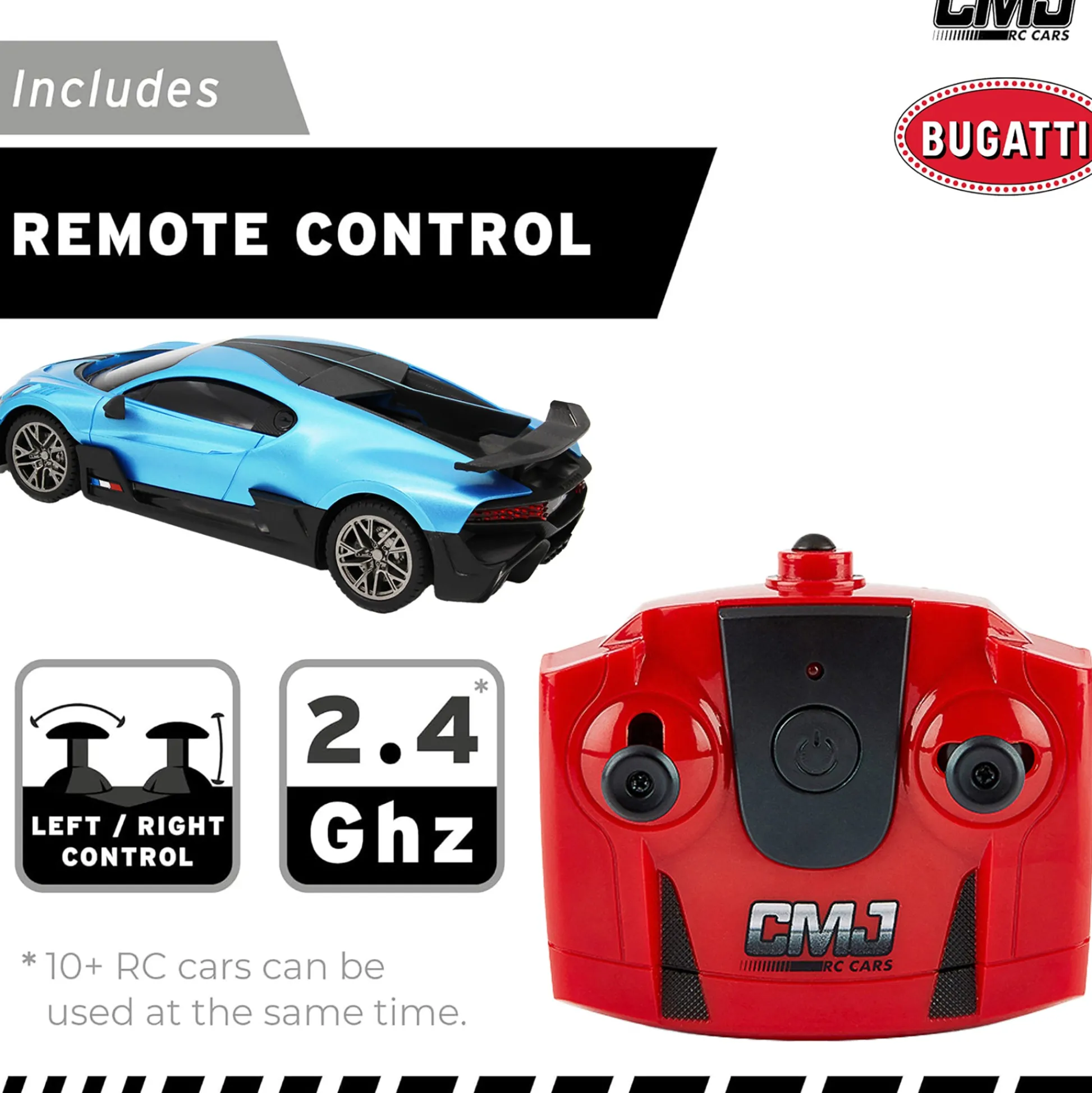 Flat River Group CMJ RC Cars Bugatti Divo Remote Control Vehicle - Blue - 1:24 Scale - 2.4GHz* Rc Cars & Flight