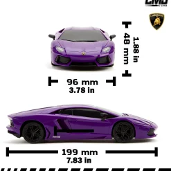 Flat River Group CMJ RC Cars Radio Control Lamborghini LP700-4 - Purple - 1:24 Scale, 2.4GHz, LED Headlights* Rc Cars & Flight