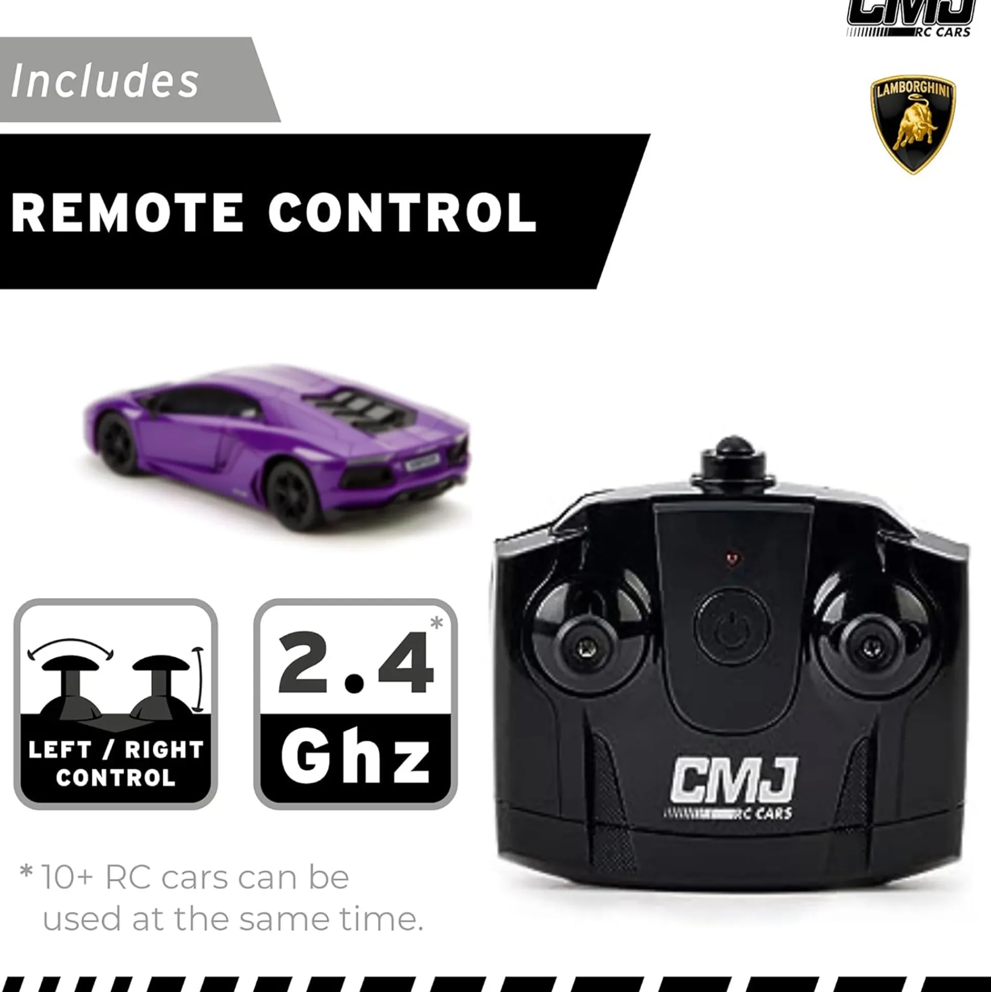 Flat River Group CMJ RC Cars Radio Control Lamborghini LP700-4 - Purple - 1:24 Scale, 2.4GHz, LED Headlights* Rc Cars & Flight