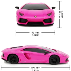 Flat River Group CMJ RC Cars Radio Control Lamborghini LP700-4 - Pink - 1:24 Scale with 2.4GHz and LED Headlights* Rc Cars & Flight