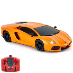 Flat River Group CMJ RC Lamborghini LP700-4 - Orange - 1:24 Scale - 2.4GHz Remote Control Car with LED Headlights* Rc Cars & Flight