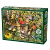 Flat River Group Cobble Hill 1000 Piece Puzzle: Bird Cabin - Eco-Friendly Jigsaw with Reference Poster* Puzzles