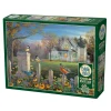 Flat River Group Cobble Hill 1000 Piece Puzzle: Evening Birds - Eco-Friendly Jigsaw with Reference Poster* Puzzles