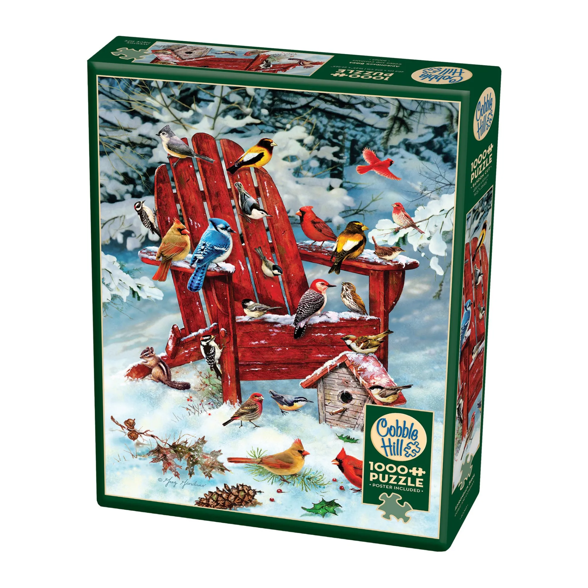 AreYouGame Cobble Hill Adirondack Birds Jigsaw Puzzle - 1000 pc* Puzzles