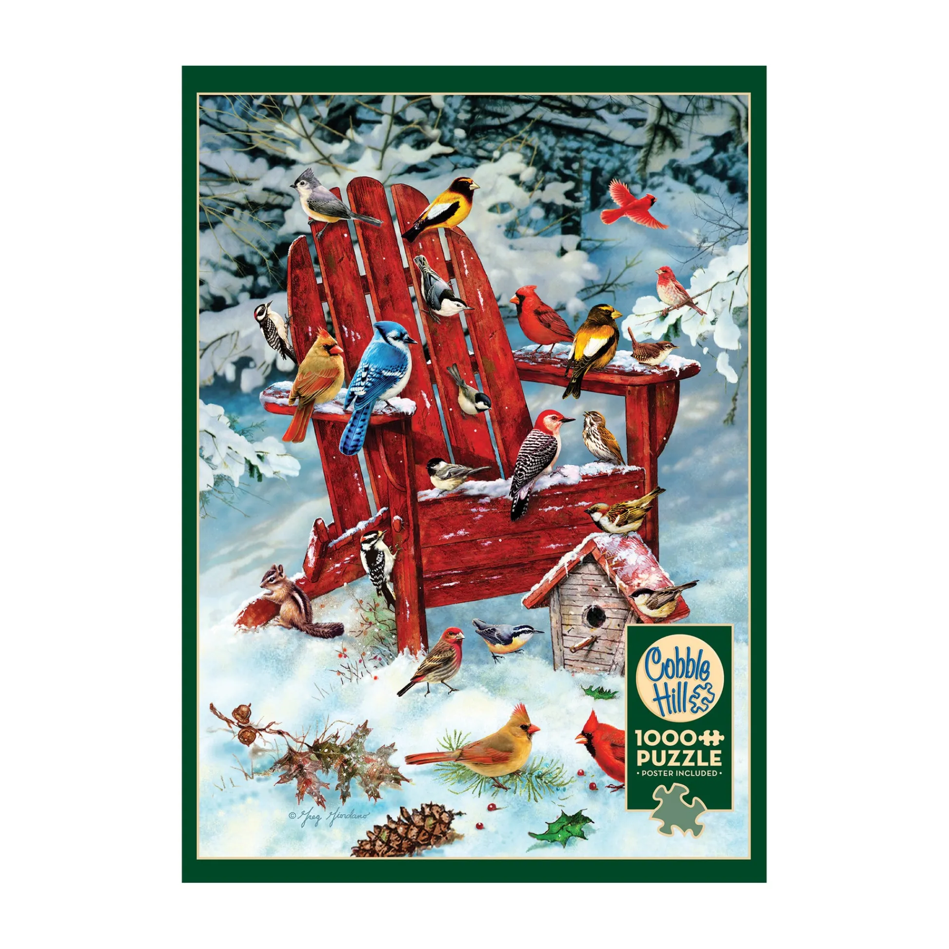AreYouGame Cobble Hill Adirondack Birds Jigsaw Puzzle - 1000 pc* Puzzles