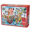 Flat River Group Cobble Hill DoodleTown: Viking Voyage - 1000 Piece Puzzle* Puzzles
