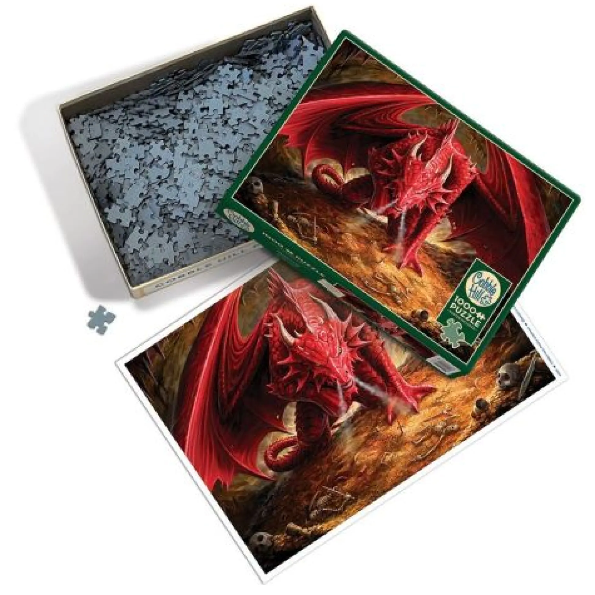 Calendar Holdings, LLC Cobble Hill Dragon's Lair Fantasy Jigsaw Puzzle - 1000 pc* Puzzles