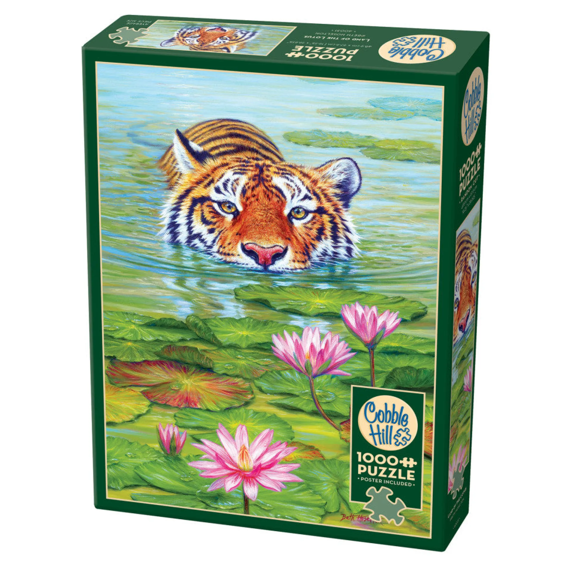 Flat River Group Cobble Hill Land of the Lotus 1000-Piece Jigsaw Puzzle - Eco-Friendly* Puzzles