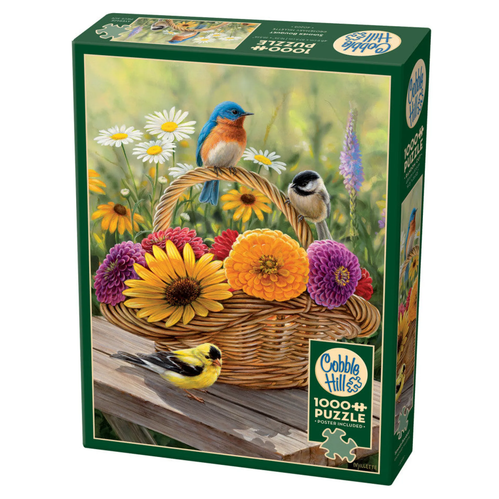 Flat River Group Cobble Hill Summer Bouquet 1000 Piece Jigsaw Puzzle - Earth Friendly Materials* Puzzles