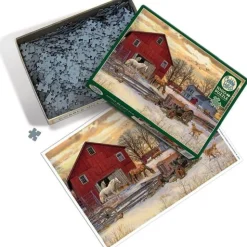 Calendar Holdings, LLC Cobble Hill Winter on the Farm Jigsaw Puzzle - 1000 pc* Puzzles