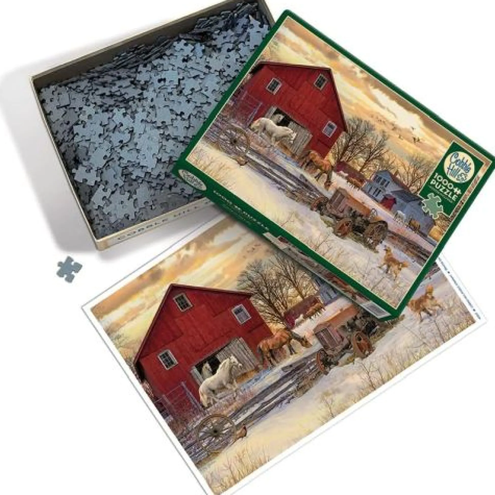 Calendar Holdings, LLC Cobble Hill Winter on the Farm Jigsaw Puzzle - 1000 pc* Puzzles