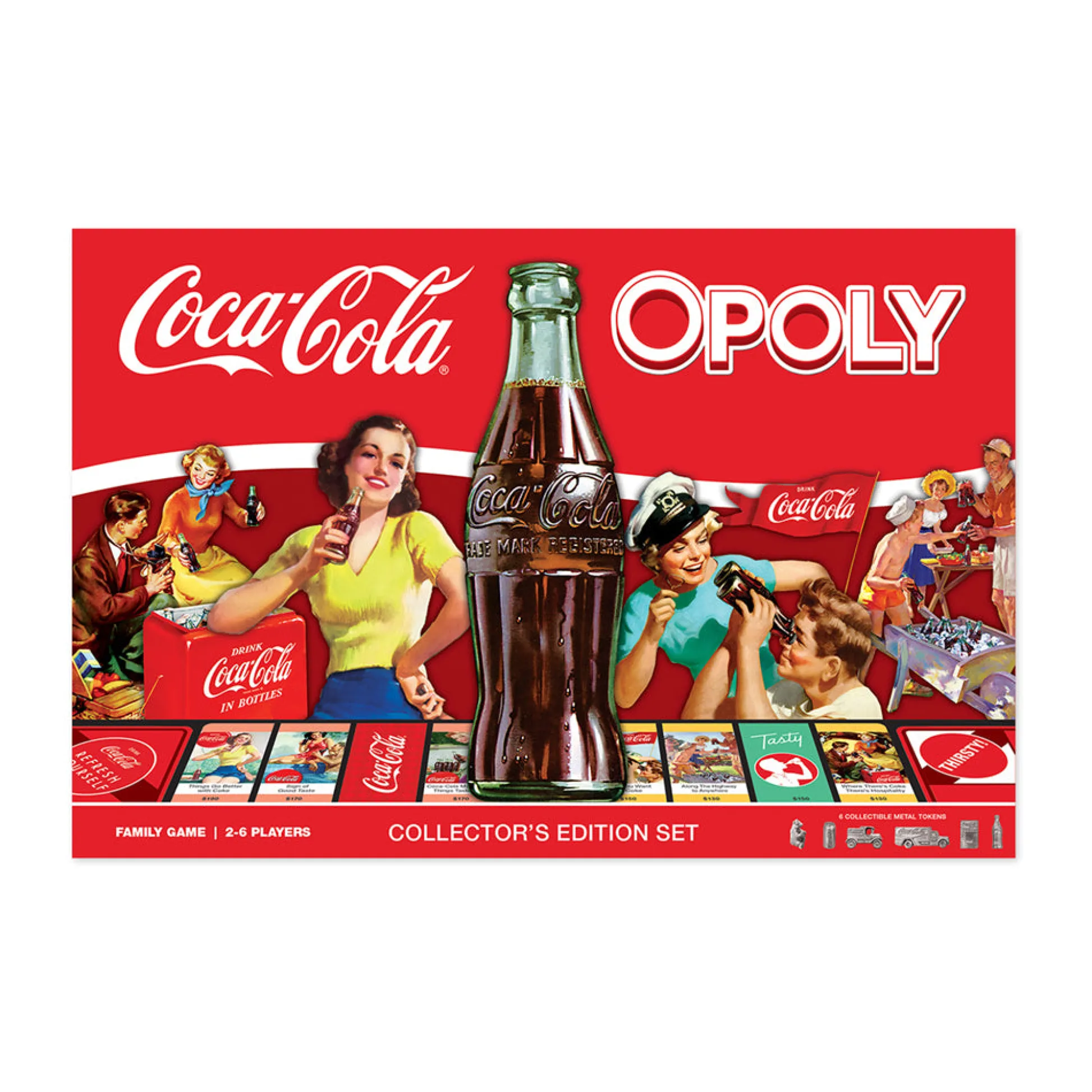 AreYouGame Coca-Cola Opoly Collector's Edition Board Game* Board Games|Role-Playing Games