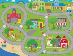 The Distribution Solutions CocoMelon Jumbo MegaMat - Interactive Playmat for Toddlers* Preschool Pals|Preschool Vehicles