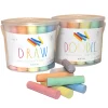 Flat River Group CocoNut Outdoor Rae Dunn Jumbo Sidewalk Chalk Set - 40 Pieces, Assorted Colors* Bubbles & Sidewalk Chalk