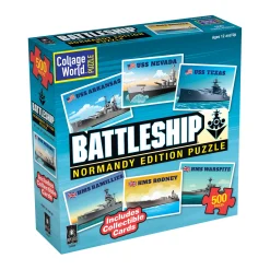 AreYouGame Collage World Battleship Normandy Edition Jigsaw Puzzle - 500 pc* Puzzles