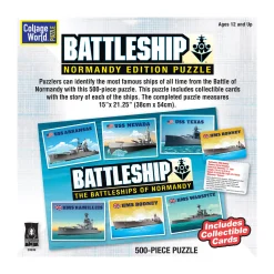 AreYouGame Collage World Battleship Normandy Edition Jigsaw Puzzle - 500 pc* Puzzles