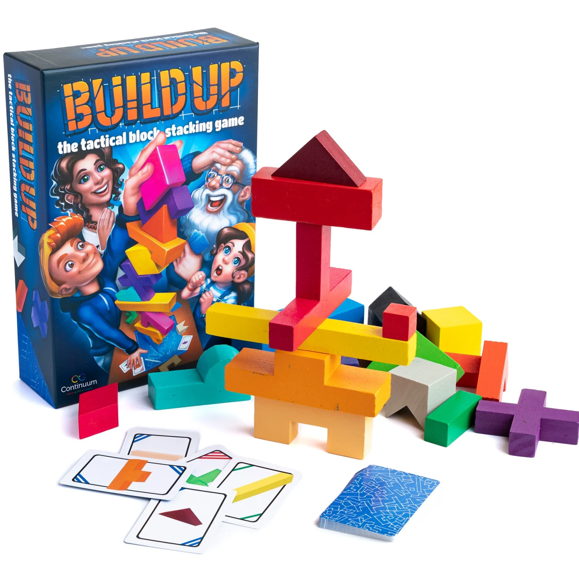 Educators Resource Continuum Games Build Up Tactical Block Stacking Game* Family & Entertainments Games
