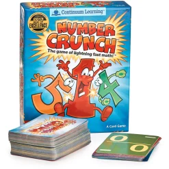Educators Resource Continuum Games Number Crunch Family Math Card Game* Card Games