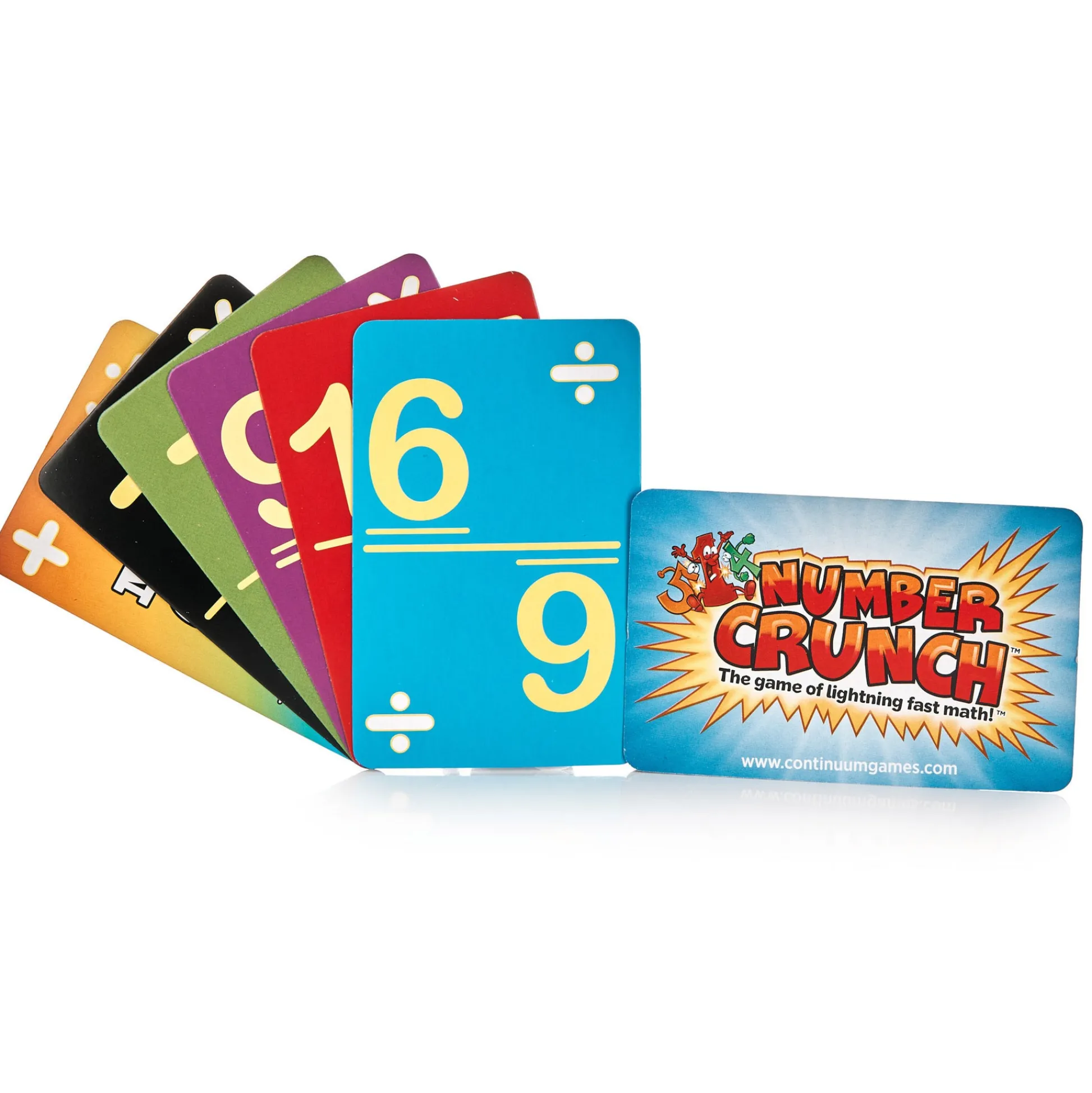 Educators Resource Continuum Games Number Crunch Family Math Card Game* Card Games