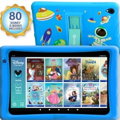 Contixo K81 Kids 8-Inch Tablet with 80 Disney eBooks - 4GB RAM, 64GB Storage - Blue*Kids Reading, Writing & Speech|Electronics