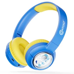 Contixo Kids Bluetooth Headphones - Safe Volume, LED Lights & Mic, Blue* Electronics