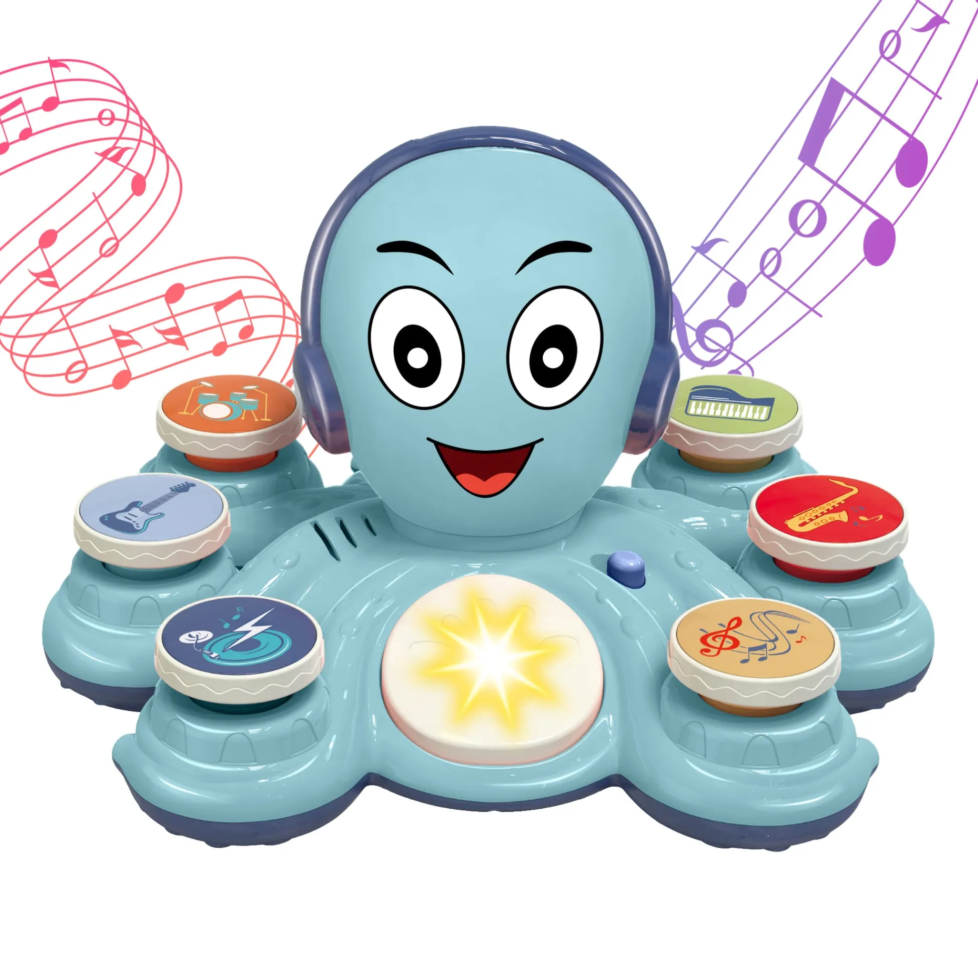 Contixo Musical Octopus Baby Piano Toy with Lights & Sounds* Developmental Toys
