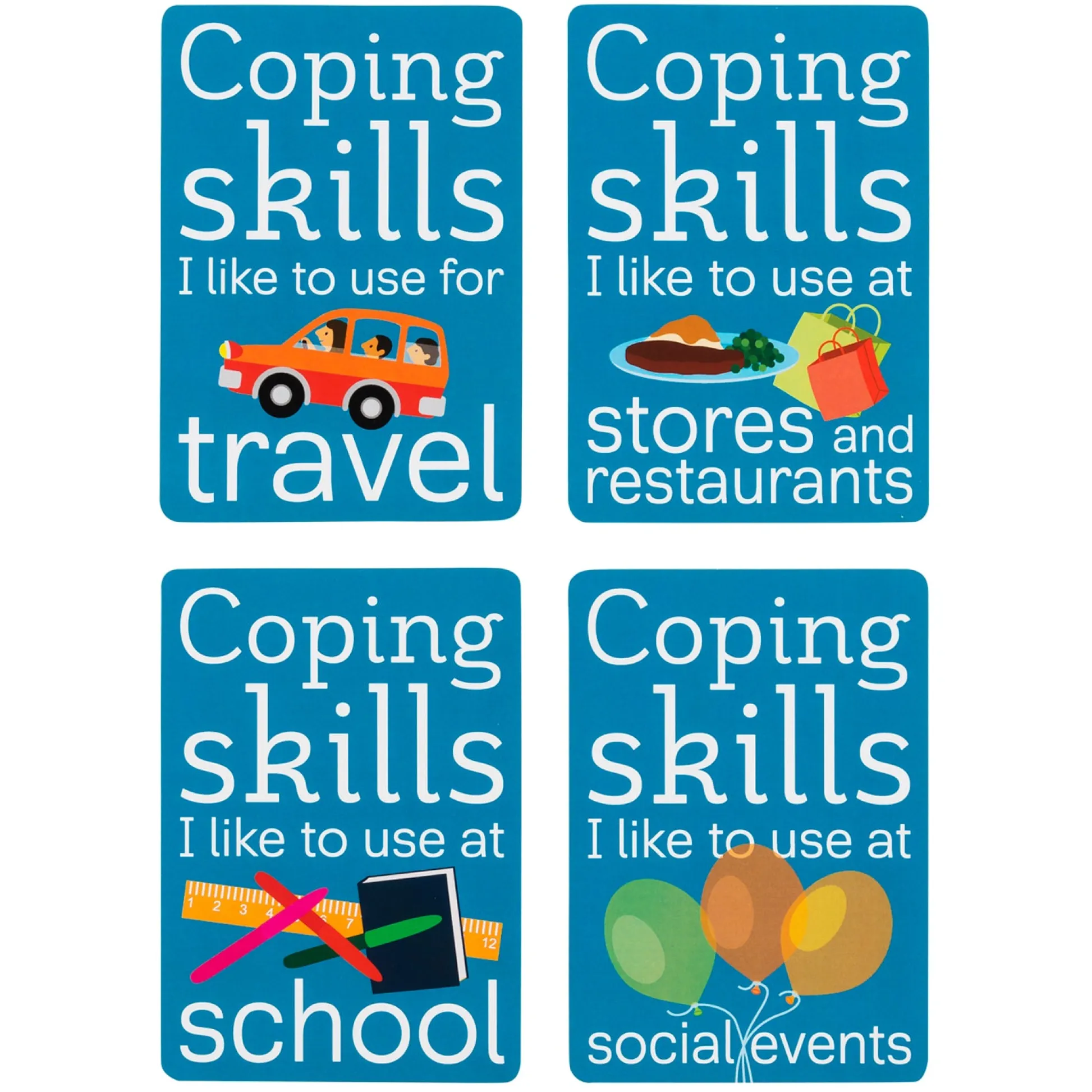 Educators Resource Coping Skills for Kids™ Relaxation Coping Cue Cards™* Social & Emotional Skills