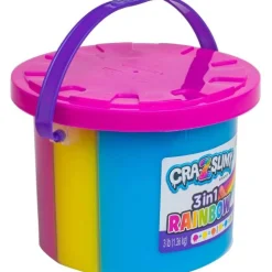Calendar Holdings, LLC Cra Z Slimy Tri-Color Rainbow Slime Bucket - 3lb of Pink, Yellow & Blue* Slime