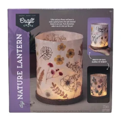 AreYouGame Craft Crush Nature-Inspired DIY Lantern Kit - Create Your Own Floral Masterpiece* Crafts & Activities