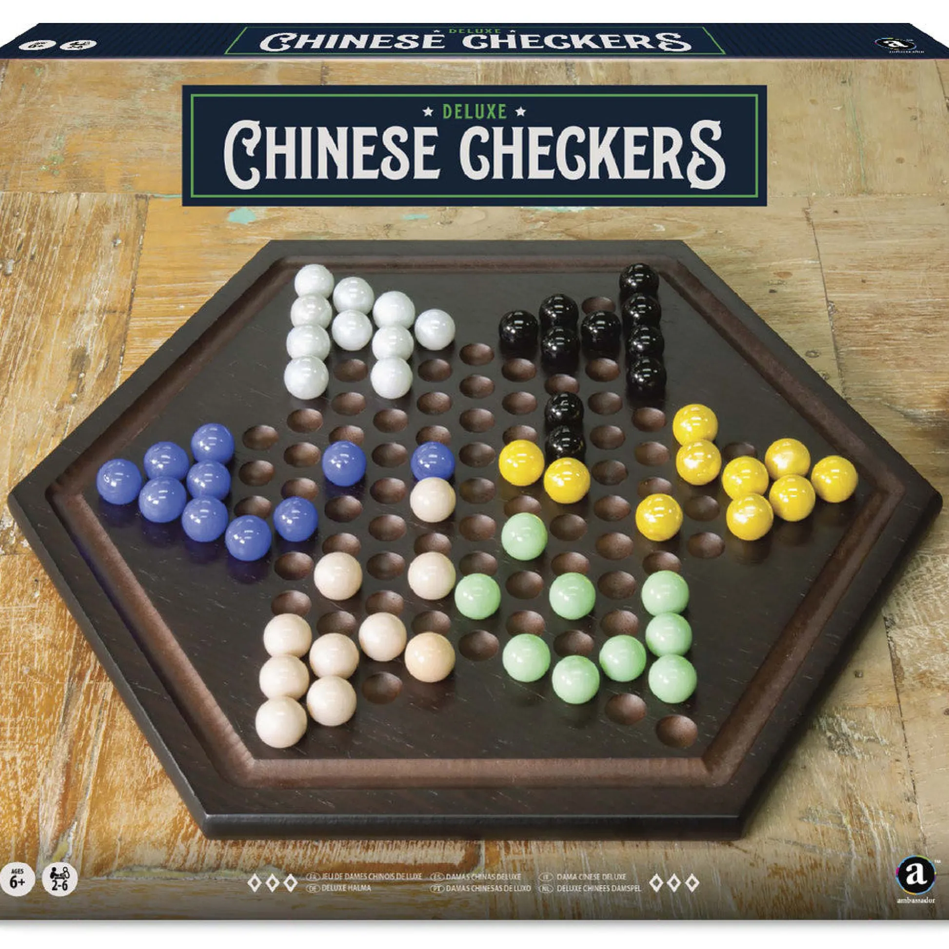 Flat River Group Craftsman Deluxe Chinese Checkers Wooden Game Set* Role-Playing Games|Board Games