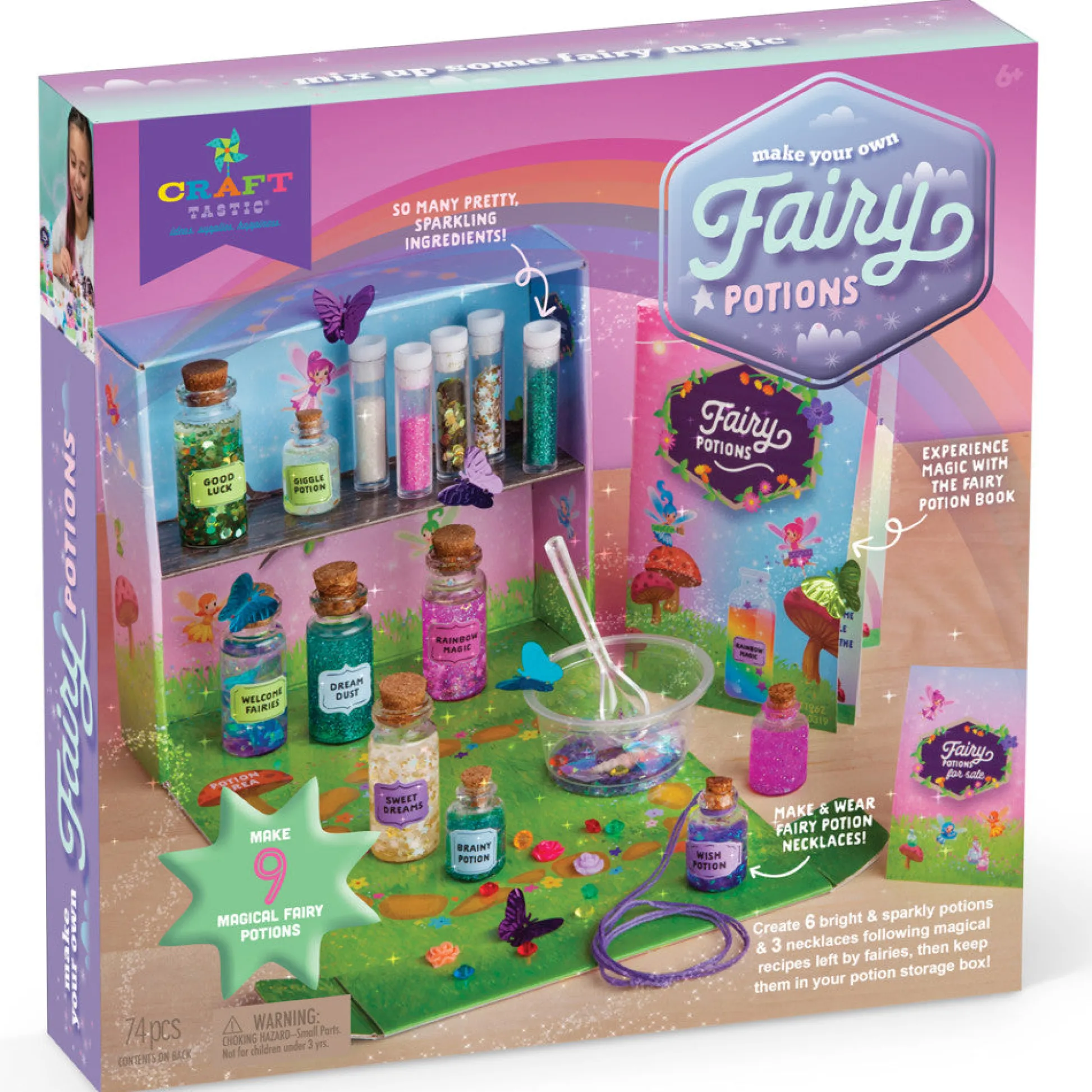 Flat River Group Craft-tastic Fairy Potion Kit - Magical DIY Fairy Potions Set for Kids Ages 6+* Crafts & Activities