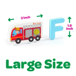 Flat River Group Crayola ABC Matching Magnet Set - Vehicle-To-Go - Colorful Learning Game for Toddlers 3+* Preschool Education Toys & Activities