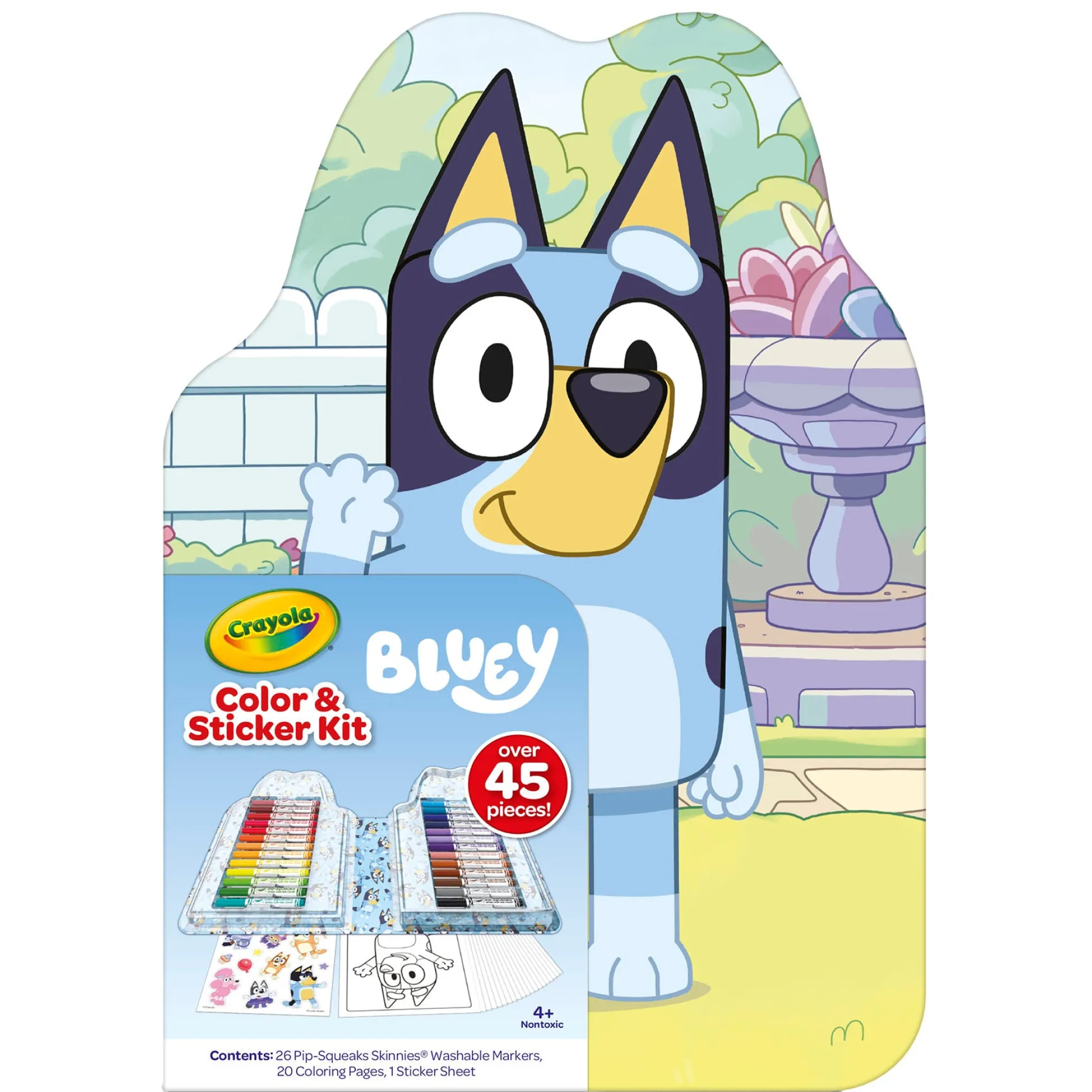 Educators Resource Crayola Bluey Color & Sticker Kit - Creative Art Travel Set* Preschool Pals|Drawing, Color & Painting