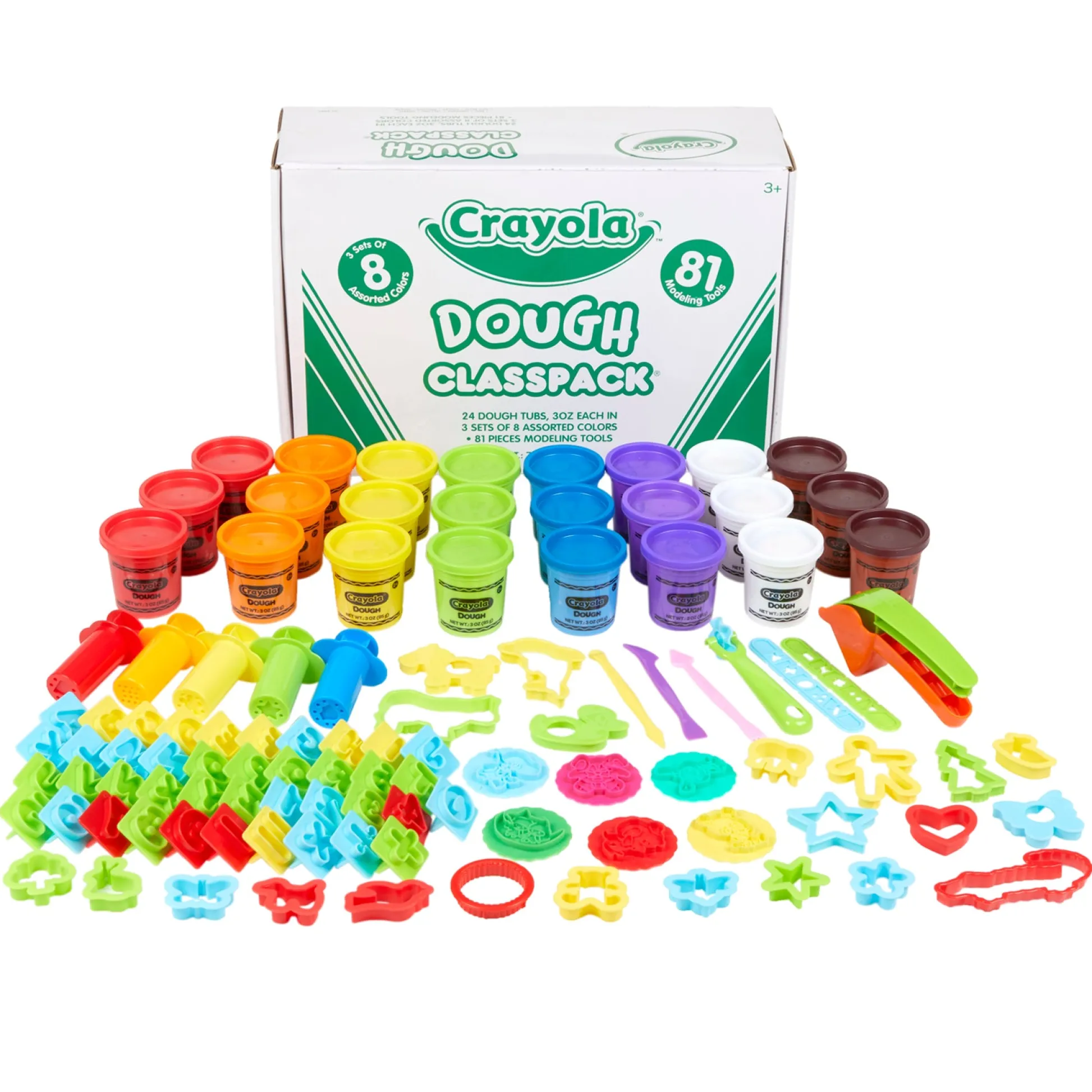 Educators Resource Crayola Classpack Dough & Clay Tools - 24 Tubs Assorted Colors* Clay, Dough & Sand Art