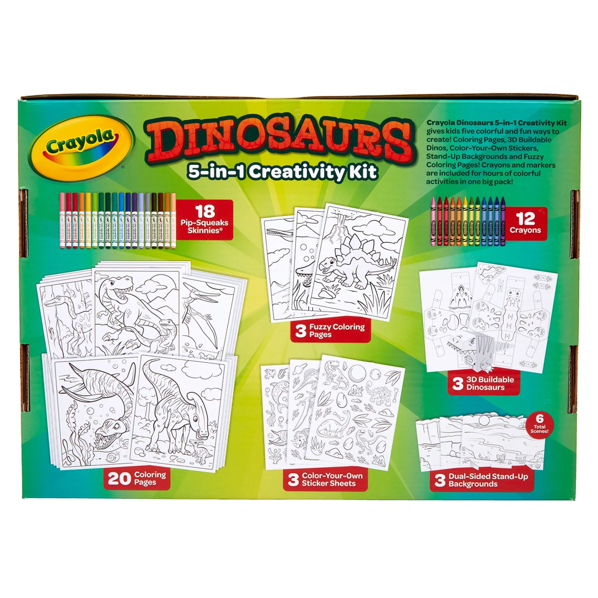 Educators Resource Crayola Dinosaur Adventure 5-in-1 Creativity Kit - Craft Set* Crafts & Activities
