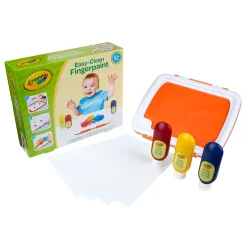 Educators Resource Crayola Easy-Clean Fingerpaint Set - Vibrant Toddler Art Kit* Drawing, Color & Painting
