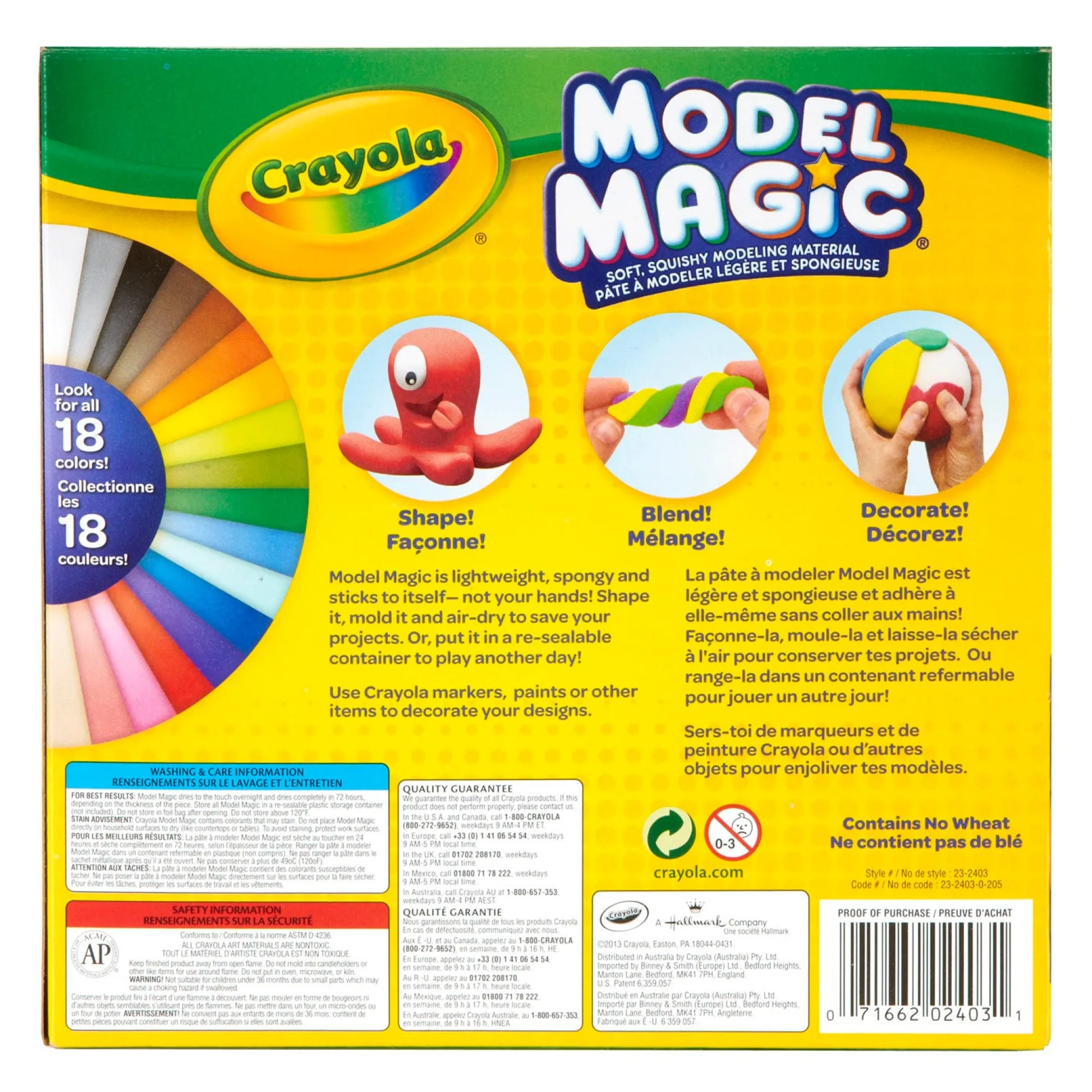 Educators Resource Crayola Model Magic 14-Pack Craft Set - Multi-Color Variety* Clay, Dough & Sand Art