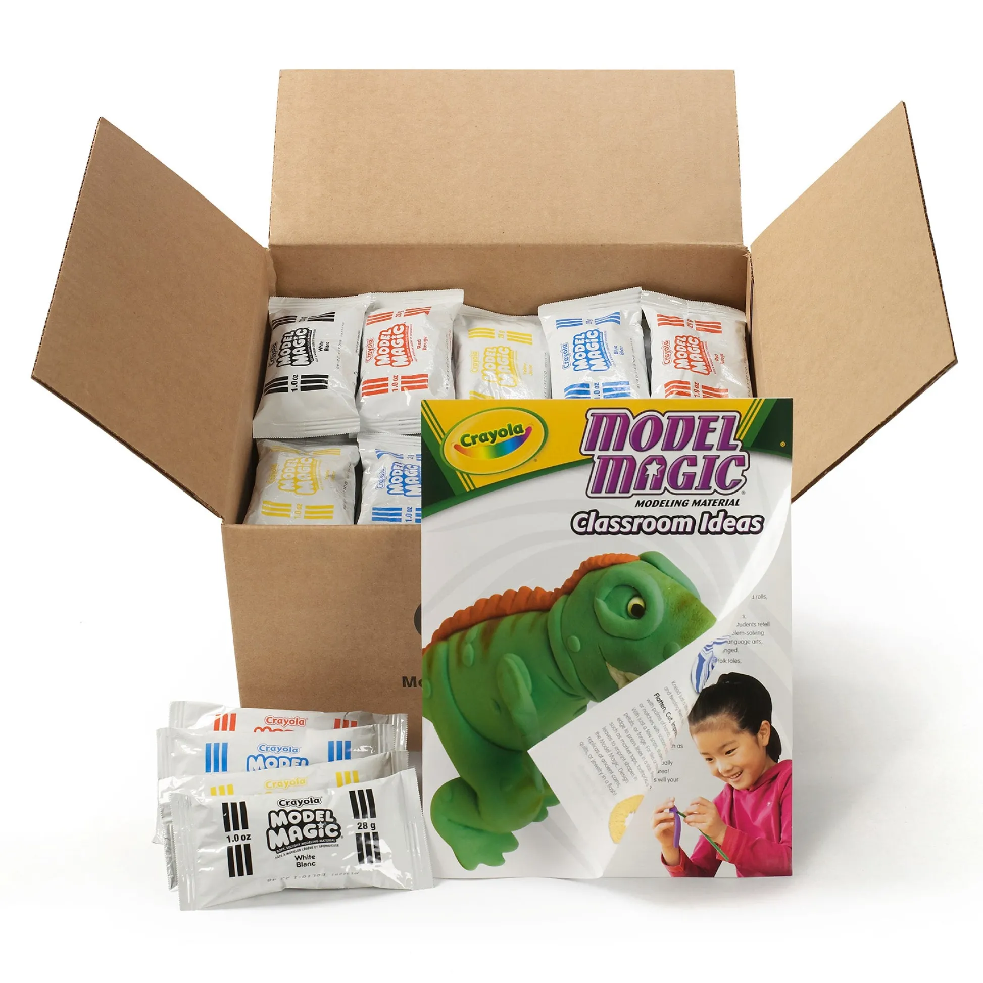 Educators Resource Crayola Model Magic Primary Colors Classpack - Assorted, 75 Packs* Clay, Dough & Sand Art