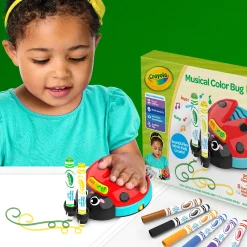 Educators Resource Crayola Musical Doodle Bug Interactive Coloring Toy* Drawing, Color & Painting