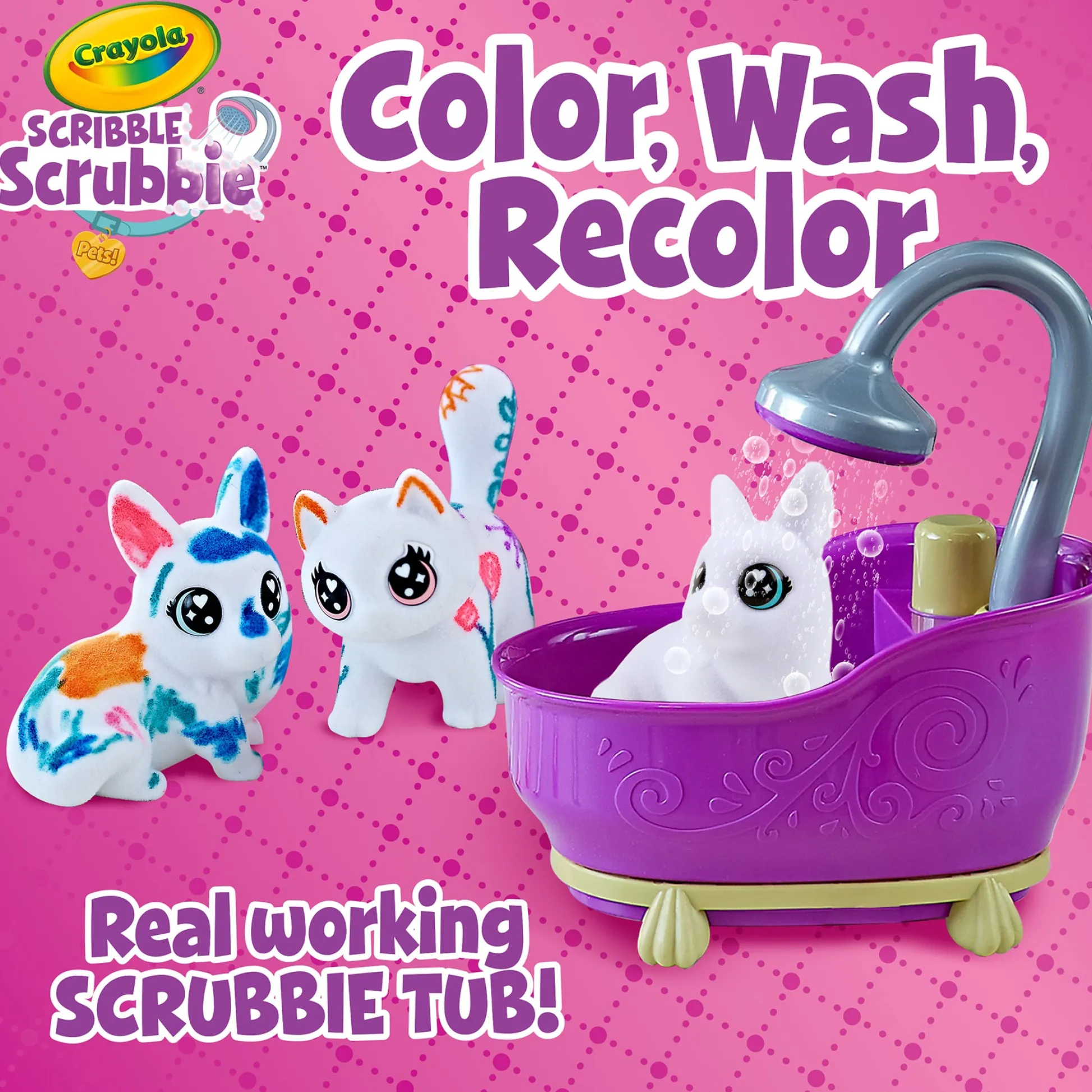 Educators Resource Crayola Scribble Scrubbie Pets! Color & Wash Playset* Drawing, Color & Painting