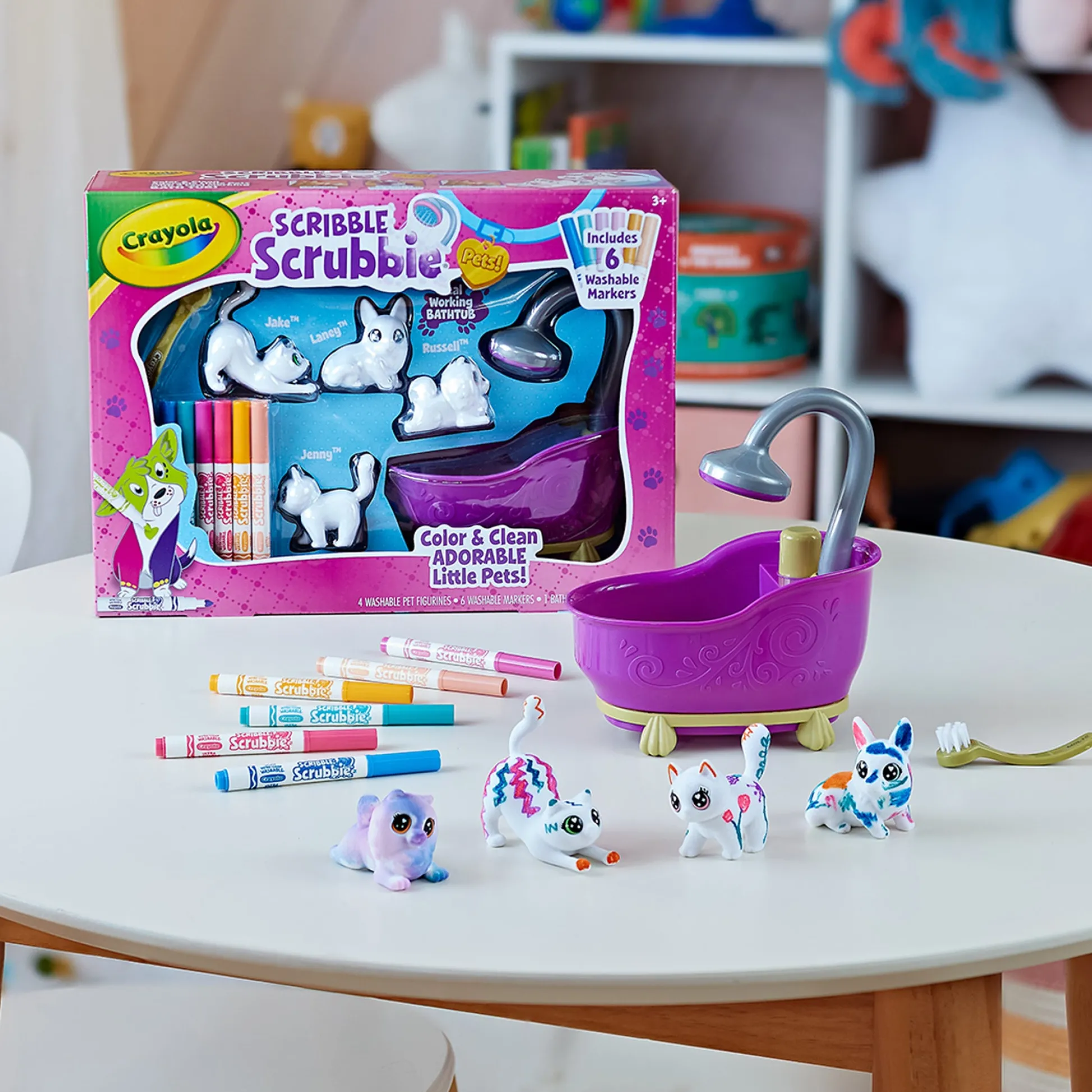 Educators Resource Crayola Scribble Scrubbie Pets! Color & Wash Playset* Drawing, Color & Painting