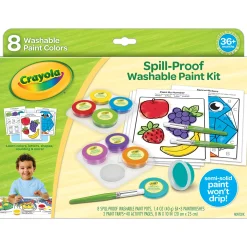 Educators Resource Crayola Spill-Proof Washable Paint Kit for Kids* Drawing, Color & Painting