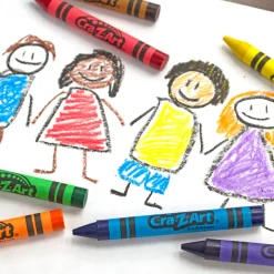 Flat River Group Cra-Z-Art Classroom Pack: Jumbo Crayons - 200 Pieces, 8 Bright Colors* Drawing, Color & Painting