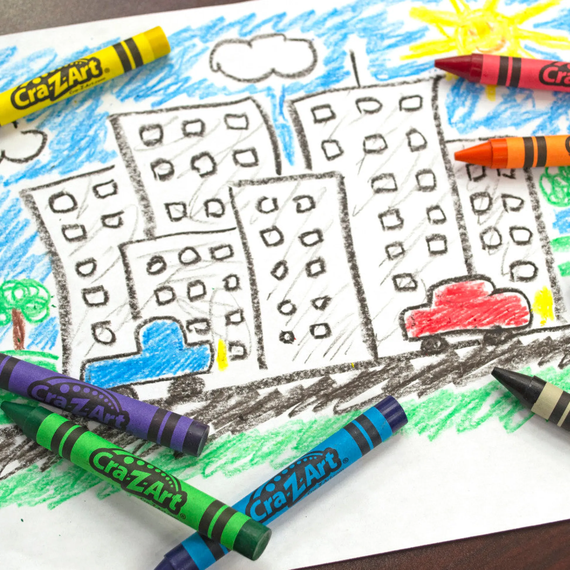 Flat River Group Cra-Z-Art Jumbo Crayons Classroom Pack - 400 Count, 8 Vibrant Colors* Drawing, Color & Painting
