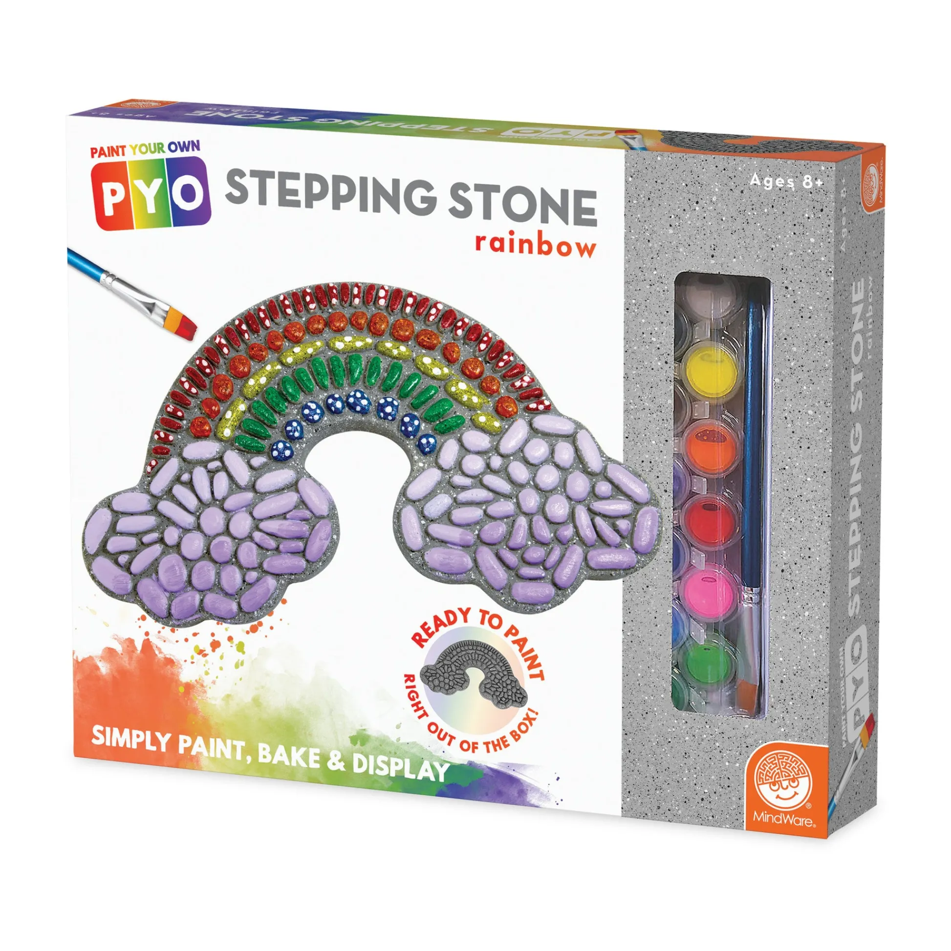 AreYouGame Creative Escapes Rainbow Stepping Stone Paint Kit - Multicolor* Drawing, Color & Painting