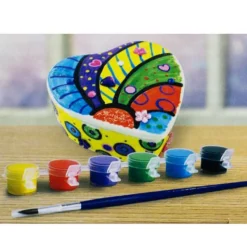 Calendar Holdings, LLC Creative Studio Heart-Shaped DIY Jewelry Box Painting Kit* Crafts & Activities