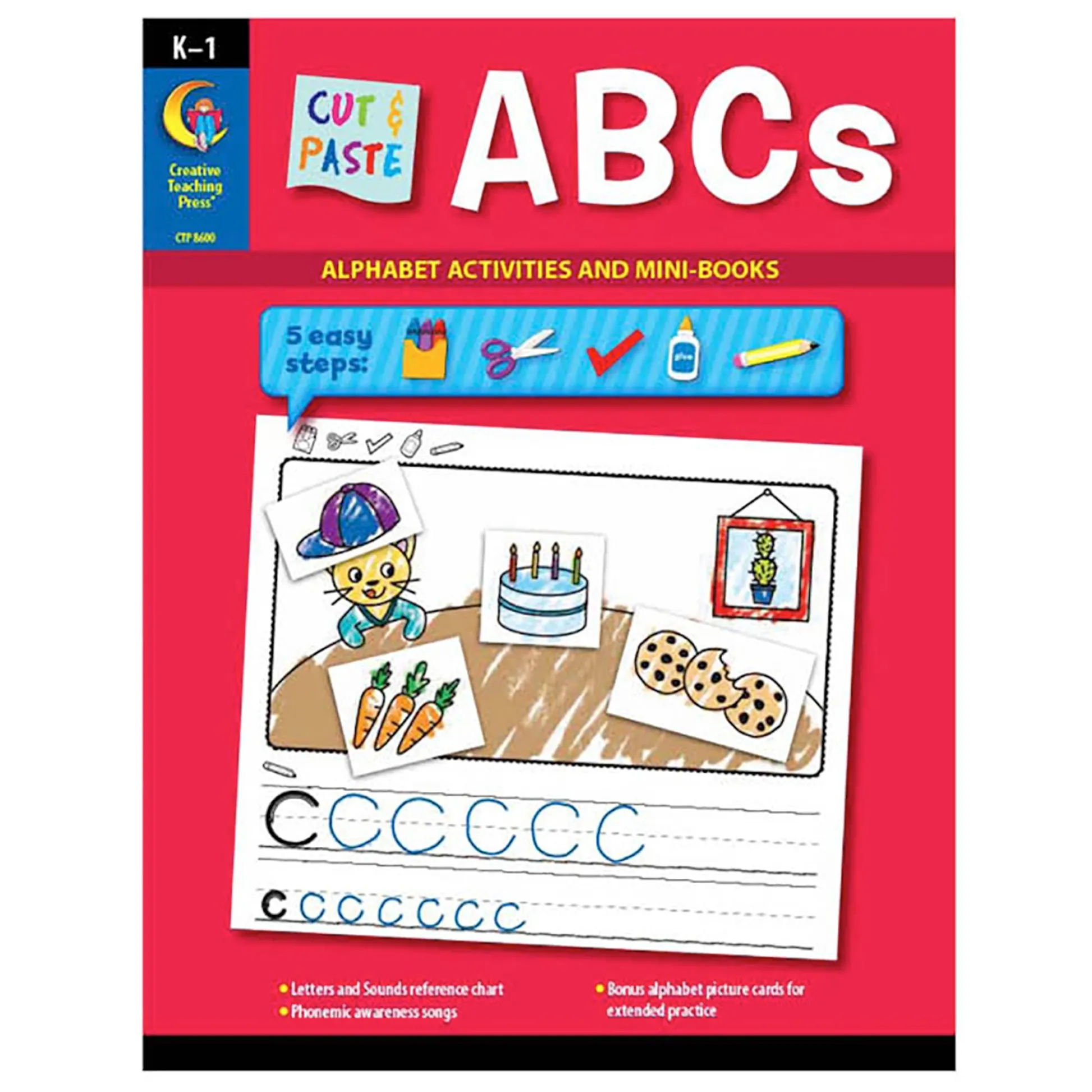 Educators Resource Creative Teaching Press Cut & Paste ABCs & Sight Words Learning Set* Preschool Education Toys & Activities