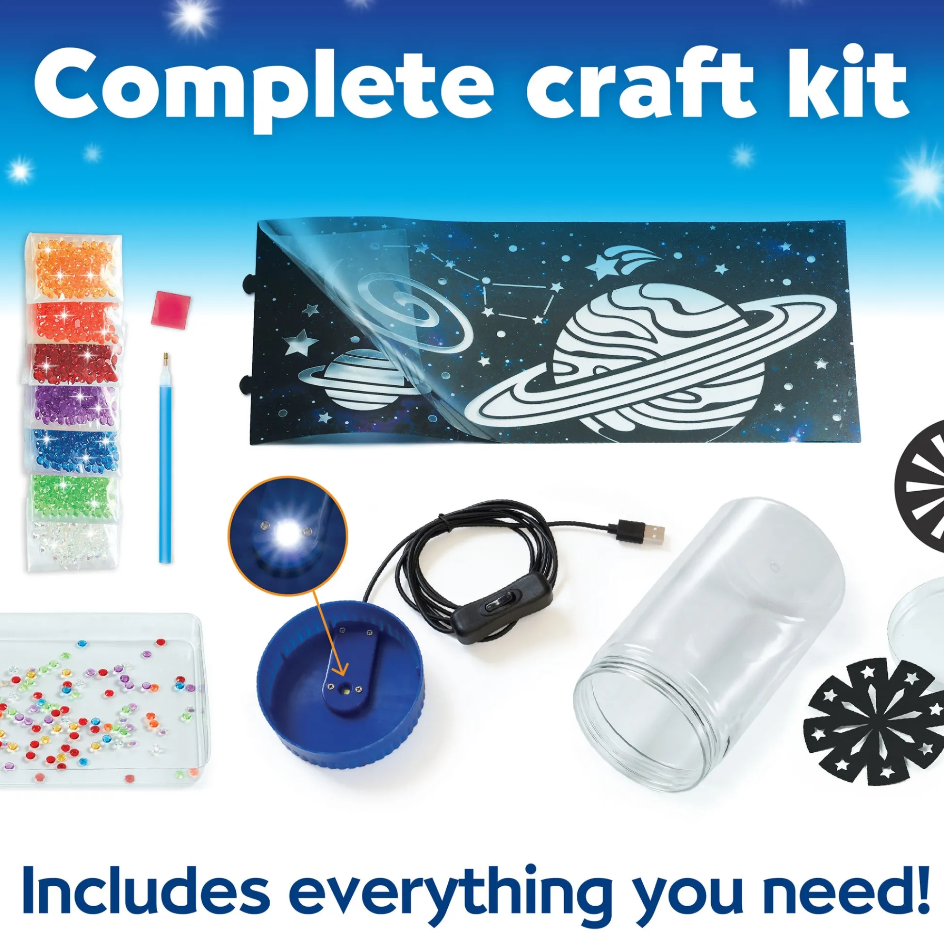 Faber Castell Creativity for Kids Big Gem Diamond Painting Night Light Kit* Crafts & Activities