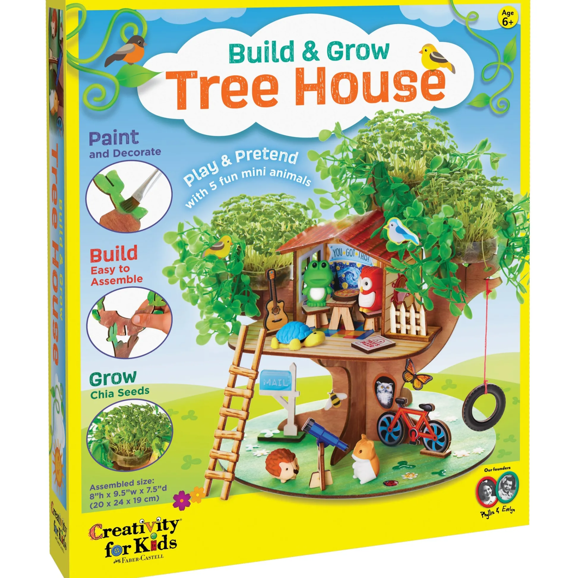 Faber Castell Creativity for Kids Build and Grow Tree House - Eco-Friendly Craft Kit* Crafts & Activities