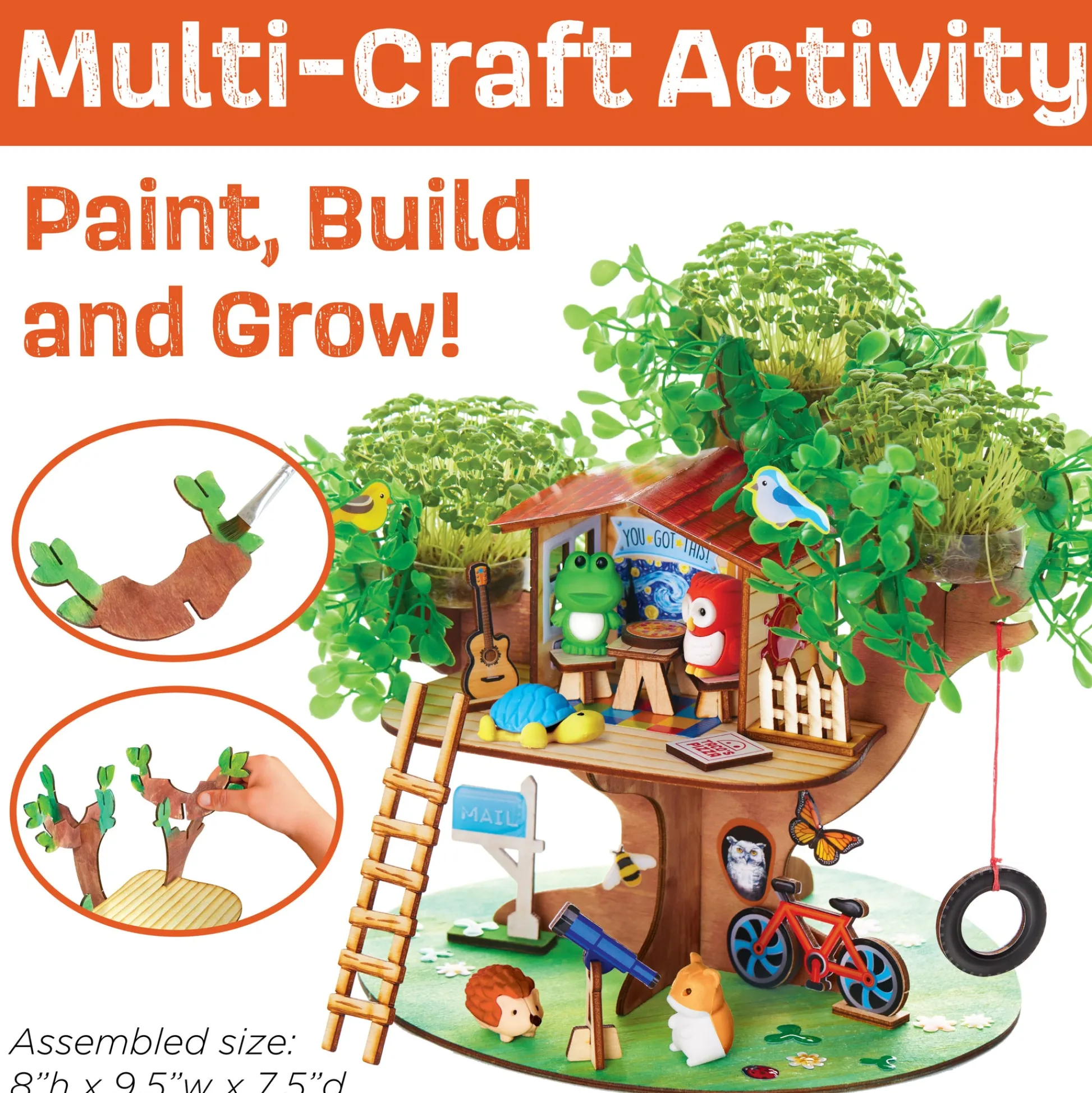 Faber Castell Creativity for Kids Build and Grow Tree House - Eco-Friendly Craft Kit* Crafts & Activities